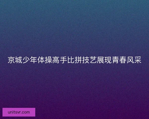 京城少年体操高手比拼技艺展现青春风采
